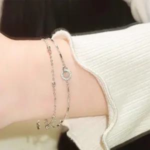 체인 팔찌 링 독특한팔찌 더블