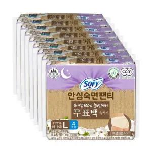 쏘피 안심숙 면팬티 무표백 L 4P X 7개