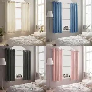 아일렛형 작은창 암막커튼 1장 창문형 3중직 고밀도