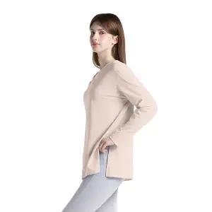 [테슬라] 여성 오버핏 커버업 옆트임 쿨링 긴팔티셔츠