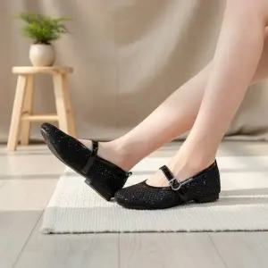 [옷자락]여성 봄여름 통기성 메쉬 플랫 메리제인슈즈