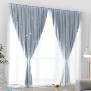 무타공 찍찍이 커튼 거실 침실 펀칭 암막커튼 120x150