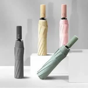 [패션] 파스텔 UV차단 원터치 3단 자동우산 양산