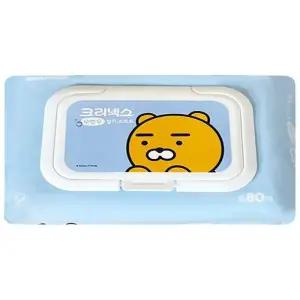 크리넥스 수앤수 카카오 라이언 물티슈 80매캡 x 1팩 x2SET(SH)