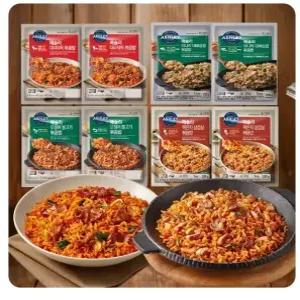 애슐리 고기듬뿍 볶음밥 8인분 세트 (대파제육2+묵은지삼겹2+ 미나리대패삼겹살2 + 오징어불고기2 )