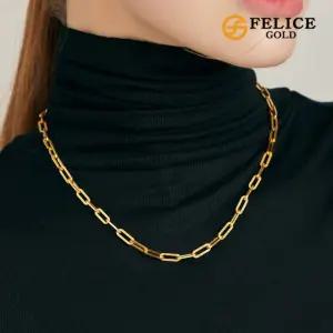 [펠리체골드] 24K 순금 컷팅클립 목걸이 11.25g