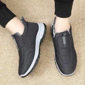 겨울 따듯한 방한털 논슬립 슬립온 운동화 공용 Kxn8+5qMI