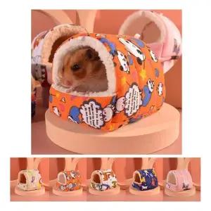 키밍 푹신한 햄스터 하우스 소형 S-M 소동물 고슴도치 햄스터보온둥지 케이지