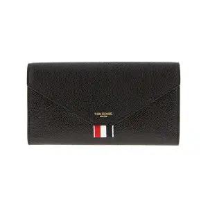 [톰브라운] 여성 페블 그레인 삼선탭 장지갑(FAW065A 00198 001)