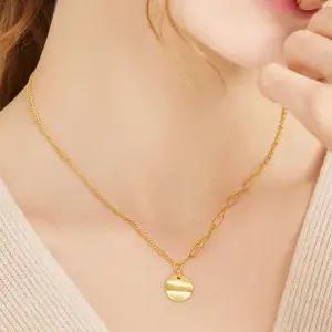 [펠리체골드] 24K 순금 볼륨 코인 목걸이 11.25g+18K 잠금