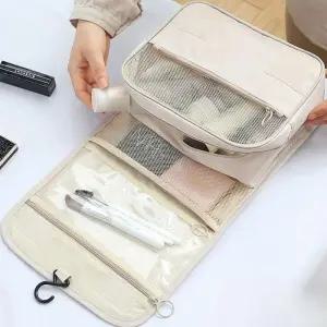 [라일리] Rly 여행용 세면 화장품 파우치 휴대용 벽걸이 방수