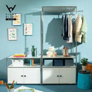 드레스룸 / 미드센츄리 감성 포스코 강철 다용도 거실 공간 분리 수납장 선