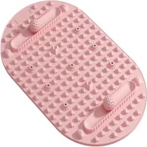 홈 헬스장 여행을 위한 양면 발 마사지 패드 휴대용 실리콘과 볼 트랙이 들어 있는 실리콘 매일 휴식 명상