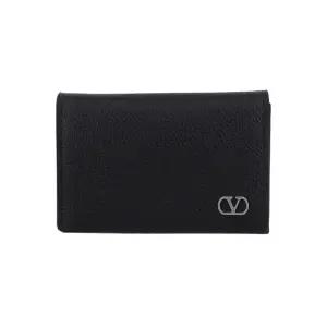 남성 가라바니 V로고 폴더 카드 지갑 8Y2P0AS8 UAG 0NO)