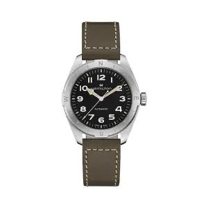 [신세계라이브쇼핑]해밀턴 H70315830 카키 필드 익스페디션 남성 가죽시계