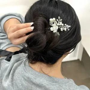 혼주뒤꽃이 U자비녀 실버