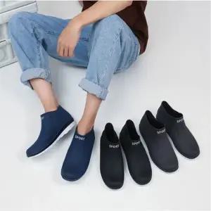 남자 단목 고무장화 레인부츠 키높이 방수 운동화