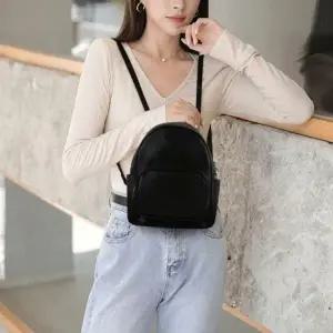 미니백팩 3색 패턴 하운드체크 여자 가방 출근 데일리