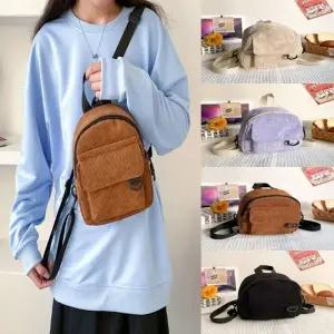 여성패션 코듀로이 숄더백 외출 미니백팩 귀여운