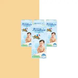 페넬로페 뉴 미라클 올데이 밴드 기저귀 중형 42매 4팩 남여공용