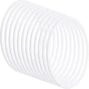 파티킬 4인치 드림 캐처 링 30개 플라스틱 마크라메 화환 플로럴 원형 후프 가정용 DIY 공예 결혼식 벽걸이