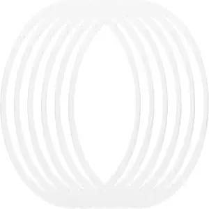 파티킬 7.2인치 드림 캐처 링 6개 플라스틱 마크라메 화환 플로럴 원형 후프 가정용 DIY 공예 결혼식