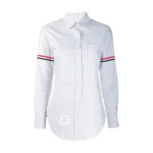 26SS  암밴드 스트라이프 그레이 여성 셔츠 FLL019E 00098 035