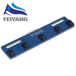 5채널 적외선 반사 센서 TCRT5000 키트 방향/도로 IR 광전 스위치 배리어 호환 라인 트랙 모듈