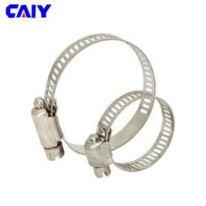 304 스테인레스 스틸 조정식 호스 클램프 자동차 연료 파이프 튜브 웜 사이즈 클립 후프 1 개 5 개