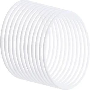 파티킬 6.3인치 드림 캐처 링 12개 플라스틱 마크라메 화환 플로럴 원형 후프 가정용 DIY 공예 결혼식