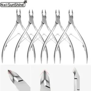 1/5개 발톱 손톱 큐티클 니퍼 전문가용 손톱깎이 매니큐어 커터 가위 스테인리스 스틸 트리머 도구