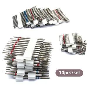 전문가용 안전 다이아몬드 네일 드릴 비트 세트 전기 매니큐어 및 페디큐어용 3/32인치 카바이드 큐티클