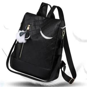 [JHP1R7RQ_51IL]여성 데일리 여행백팩 마름모패턴 키링백팩 (29056977A)