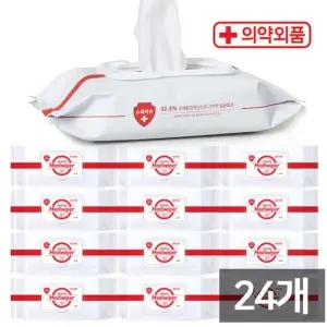 의약외품 메디와이퍼 손소독티슈 80매 24개 물티슈 손세정티슈 소독티슈