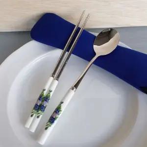 스타일 양식기세트 커트러리 나이프 3종세트 포크 스테인리스스틸 스푼