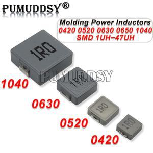 10PCS SMD 성형 전력 인덕터 0420 0630 1R0 2R2 6R8 Ibuw 1UH 2.2 3.3 4.7 6.8 15 UH 100UH