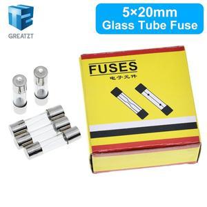 TZT 10PCS 5x20mm 고속 블로우 유리관 퓨즈 0.25A 1A 2A 3A 3.15A 4A 5A 6A 7A 8A 250V