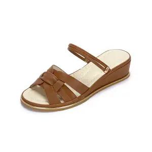 [하프클럽/무크]엠.무크 브릿지 투웨이 웨지샌들 브라운 516423504ZM