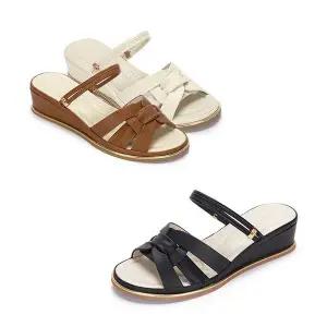 [하프클럽/무크]여화 브릿지 투웨이 웨지샌들 3colors