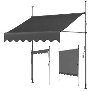 카페 차양막 스탠드 접이식 업소용 파고라 가림막 발코니 상가 수동 비막이 천막 현관 어닝