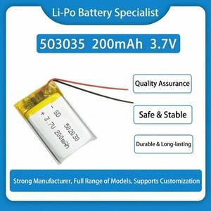 3.7V 500mAh 503035 자동차 레코더 GPS 네비게이션 VR 플레이어 MP3 DVD용 충전식 리튬 폴리머 배터리 교체