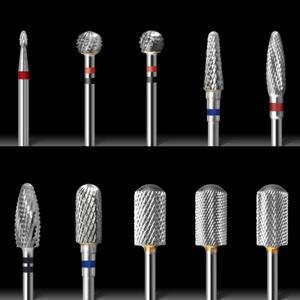 네일 드릴 비트 초경 밀링 커터 전기 매니큐어 용 아트 도구 머신 액세서리 젤 제거