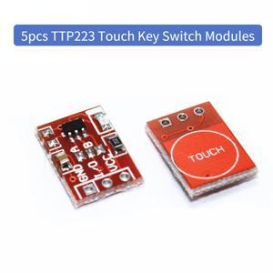 5pcs TTP223 터치 센서 모듈 커패시터  용량 성 스위치 버튼 Arduino 용 자동 잠금