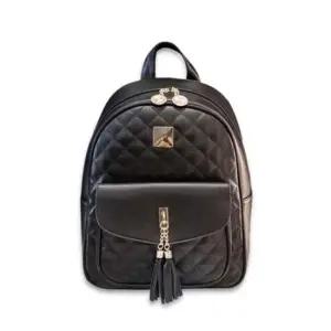 여성 인조 레더백팩 앞포켓 테슬가방 여성 백팩