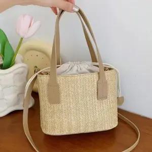 여성 여름 데일리 미니 버킷백 크로스백 라탄 가방