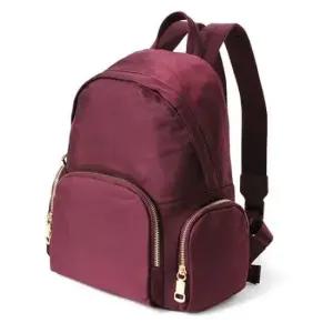 여성 데일리 심플 아줌마 배낭 가방 여행 백팩 와인