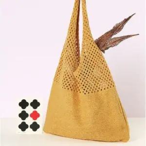 숄더백 니트 데일리백 에코백 가방 옐로우