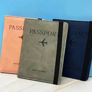 밴드형 여권 지갑 케이스 그레이 RFID차단 케이스 여권지갑