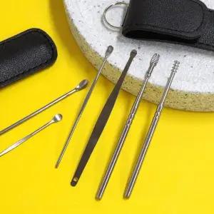 [에스에스_62]가죽 귀청소 귀이개 6종