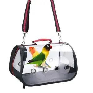 애무새이동가방 앵무새 투명 이동장 휴대용 이동가방 새장 외출 중형 앵무새이동케이지